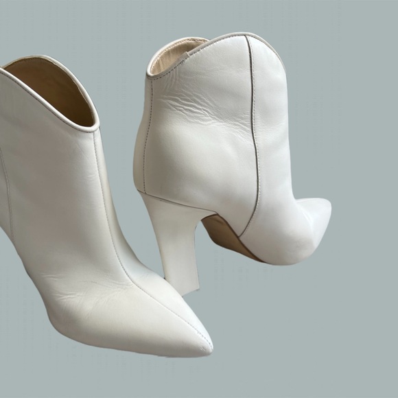 Marc Fisher Masina Leather Ankle Boots Women's Size 5.5 - Picture 4 of 5